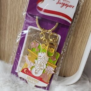 Singapore Merlion Keychain